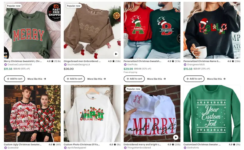 圣誕服飾六款爆款服飾之運動衫