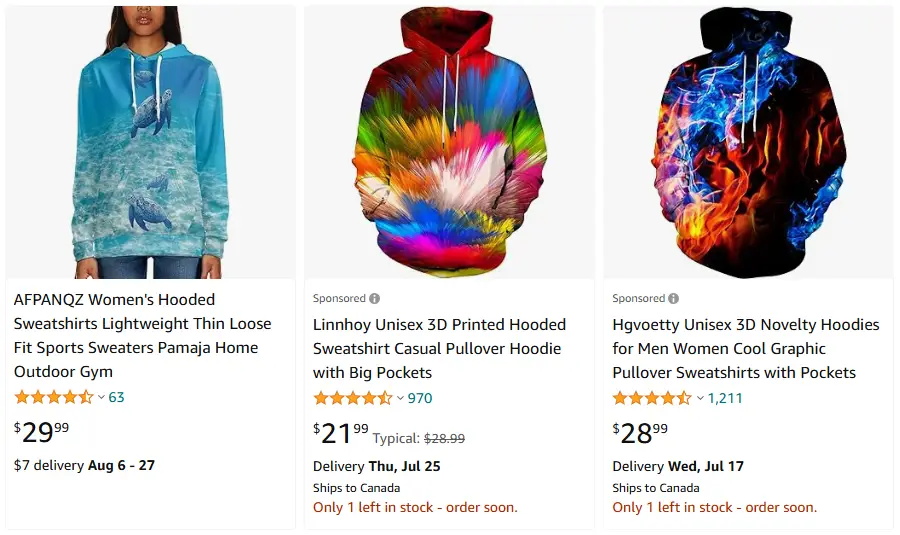 跨境選品，運(yùn)動(dòng)服品類連帽衛(wèi)衣熱賣