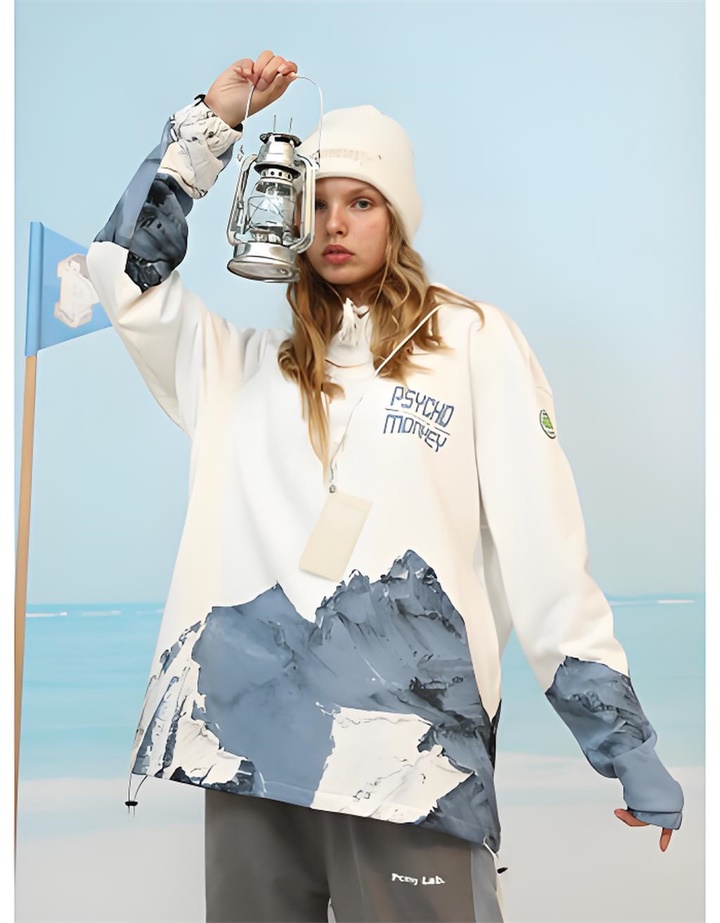 全幅印花個性衛(wèi)衣