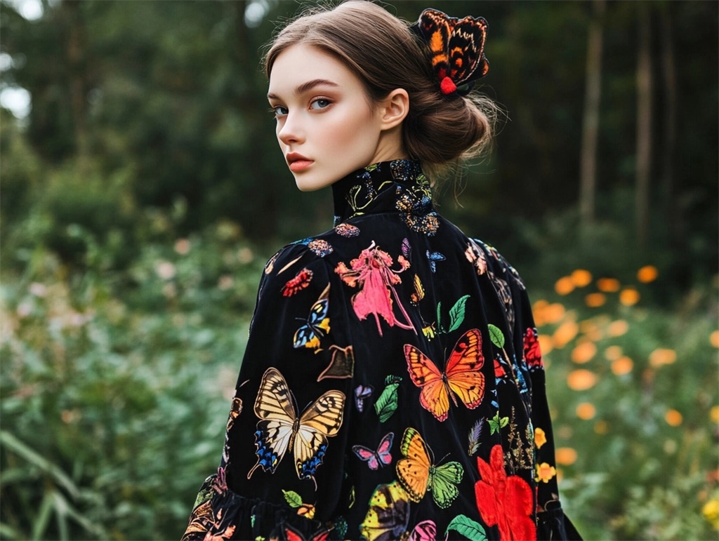 蝴蝶花型與貓咪圖案：2025年時尚POD服裝設計的新寵